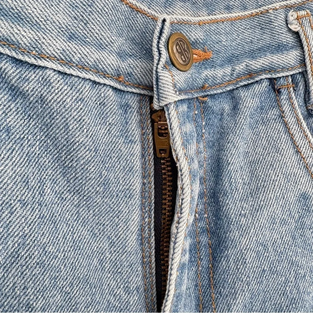 Vintage Bill Blass High Rise Dad Shorts Size 6P Light Wash Denim Petite 90s - Picture 6 of 8